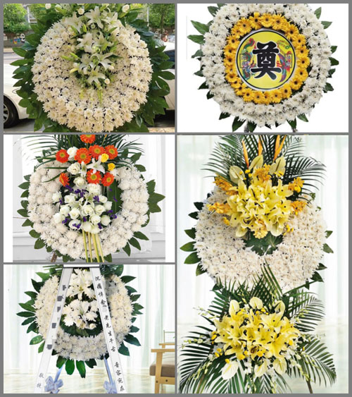 山东青岛胶州市九龙镇皂户屯村花圈速递